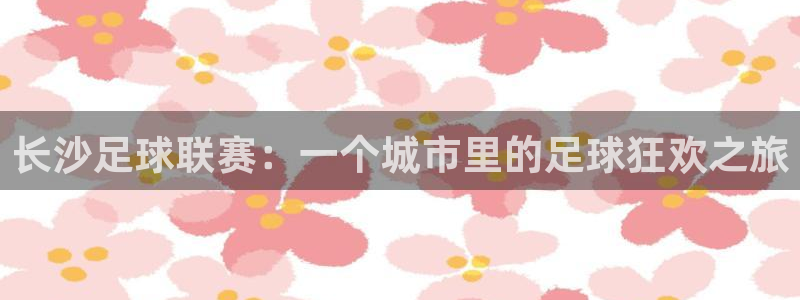  jn江南·体育网页版：长沙足球联赛：一个城市里的足球狂欢之旅